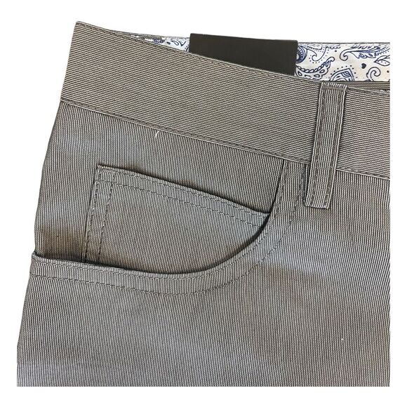 Modango Men's Pants Silver/Grey 34" Pockets 5 Lightweight Straight Leg - Picture 3 of 5